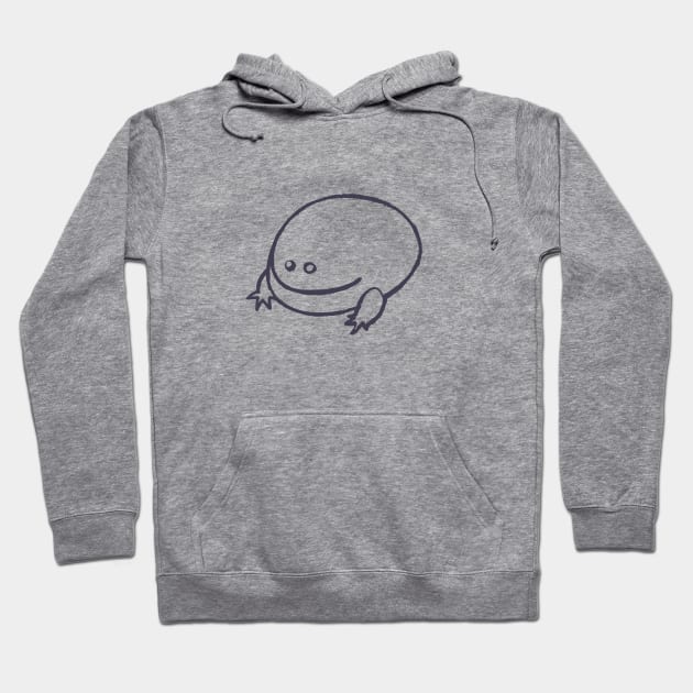 It is Wednesday my dudes. Funny, minimal Frog design in dark line Hoodie by croquis design